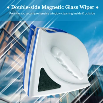 Magnētiskā Stikls Logu Tīrīšanas Līdzeklis Automātiskā Ūdens Novadīšanas divslāņu Tīrītājs Sadzīves Īpašu Logu Cleane Biezums 3-8mm
