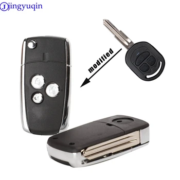 jingyuqin Jauna Modifikācija 3 Pogu Flip Locīšanas Tālvadības Atslēgu Tukšu Gadījumā, Automašīnu Atslēgu Apvalks piemērots Buick Excelle HRV Taustiņu Shell